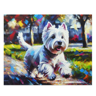 West Highland White Terrier Puzzle: White Westie Jigsaw Puzzle
