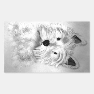 West Highland White Terrier Rectangular Sticker