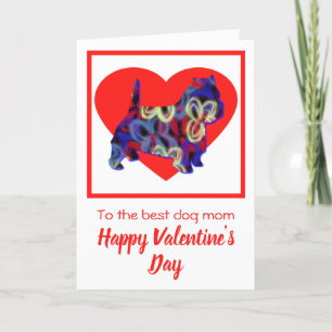 West Highland White Terrier Red Valentine’s Day Thank You Card