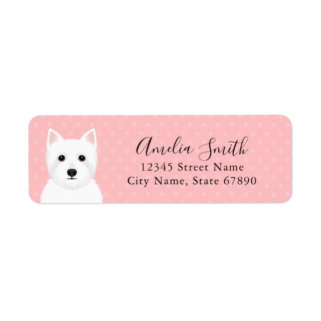 West Highland White Terrier Return Address Labels (Front)