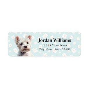 West Highland White Terrier Return Address Labels