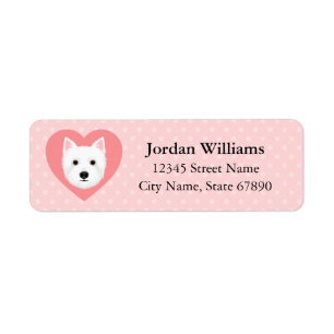 West Highland White Terrier Return Address Labels