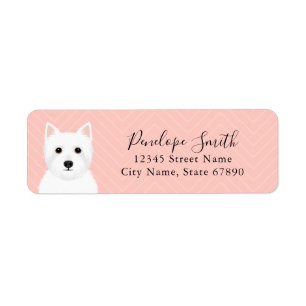 West Highland White Terrier Return Address Labels