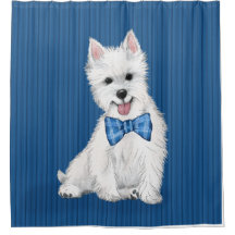 West Highland White Terrier Shower Curtain