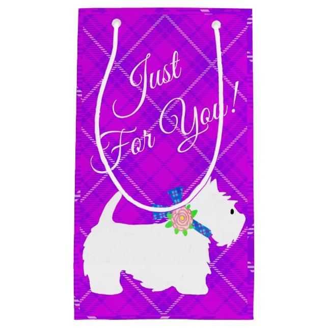 West Highland White Terrier  Small Gift Bag (Front)