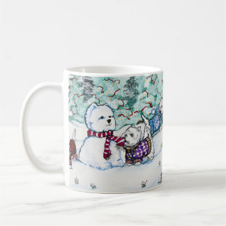 West Highland White Terrier Snowman Coffee Mug