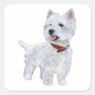 West Highland White Terrier Square Sticker
