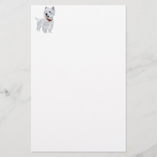 West Highland White Terrier Stationery (Front)