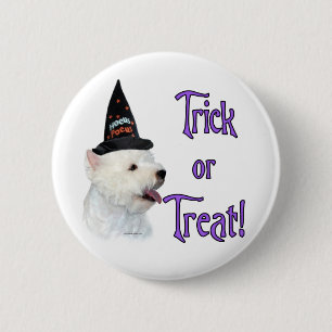 West Highland White Terrier Trick 6 Cm Round Badge