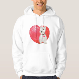 West Highland White Terrier Valentine Hoodie