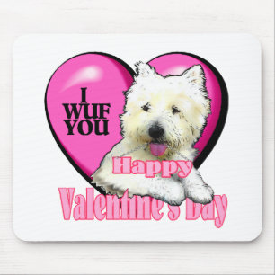 West Highland White Terrier Valentines Mouse Mat