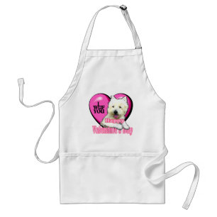 West Highland White Terrier Valentines Standard Apron
