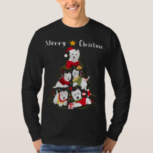 West Highland White Terrier Westie Christmas Tree T-Shirt