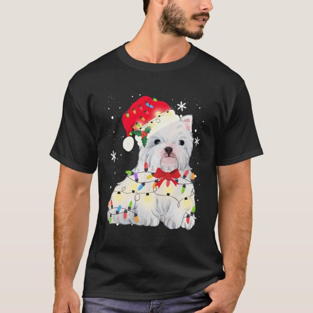 West Highland White Terrier Westie Dog Christmas G T-Shirt (Front)