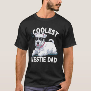 West Highland White Terrier Westie Dog Dad Puppy D T-Shirt