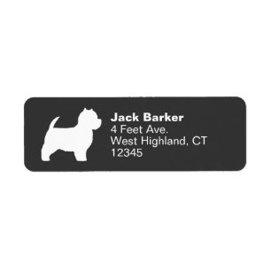 West Highland White Terrier Westie Return Address