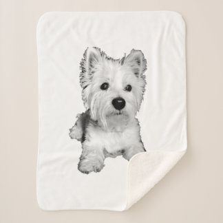 West highland white terrier - Westie Sherpa Blanket