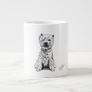 WEST HIGHLAND WHITE TERRIER. "WESTY" LARGE COFFEE MUG