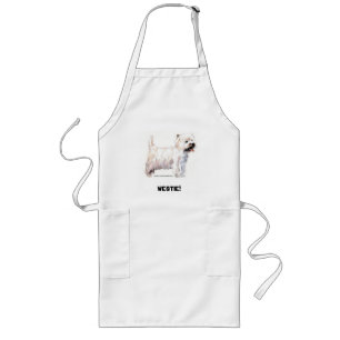 West Highland White Terriers Long Apron