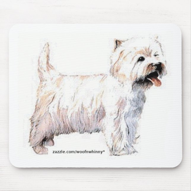 West Highland White Terriers Mouse Mat (Front)