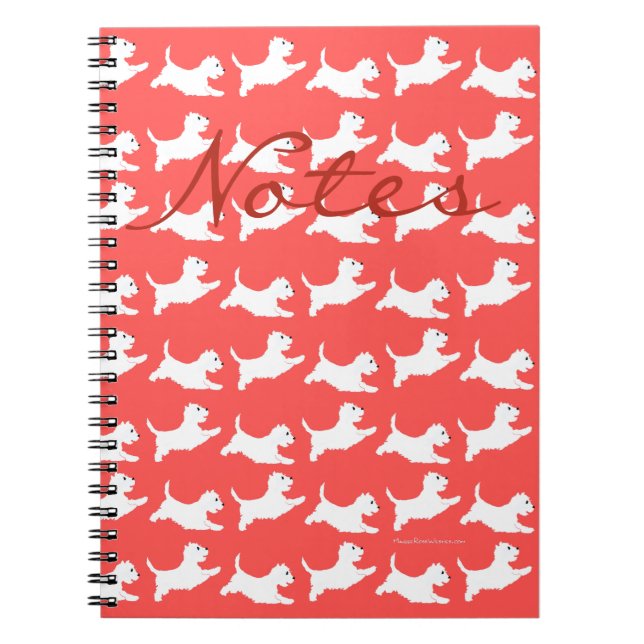 West Highland White Terriers Notebook (Front)
