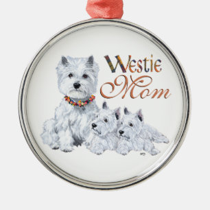 West Higland White Terrier MOM Metal Tree Decoration