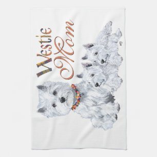 West Higland White Terrier MOM Tea Towel