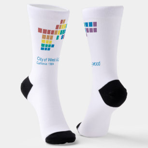 West Hollywood (California) city flag Socks