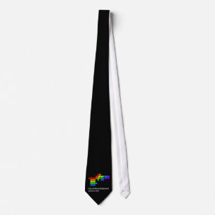 West Hollywood Logo Rainbow Tie