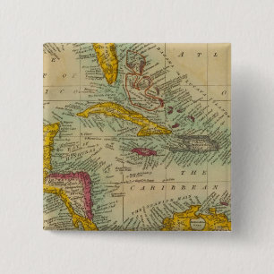 West India Islands 15 Cm Square Badge