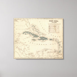 West India islands Canvas Print
