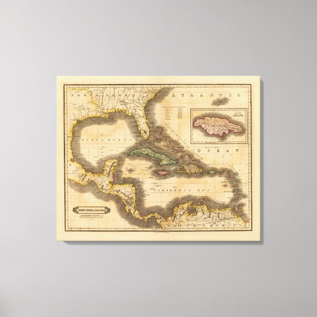 West India Islands Canvas Print (Front)