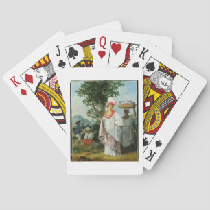 West Indian Creole Woman with her Black Servant, c Playing Cards