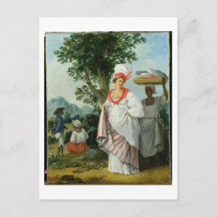 West Indian Creole Woman with her Black Servant, c Postcard