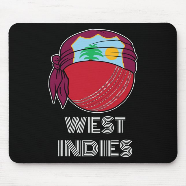 West Indian Cricket Fans Shirt Fans Gift West Indi Mouse Mat (Front)