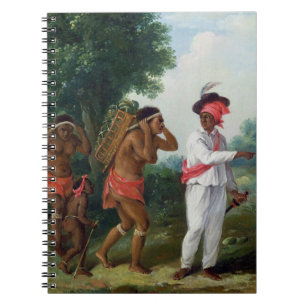 West Indian Man of Colour, Directing two Carib Wom Notebook