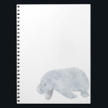 WEST INDIAN MANATEE NOTEBOOK<br><div class="desc">Known as “sea cow”,  it feeds primarily on sea grass and adults may spend grazing at a time.</div>