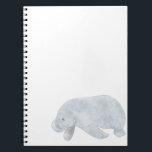 WEST INDIAN MANATEE NOTEBOOK<br><div class="desc">Known as “sea cow”,  it feeds primarily on sea grass and adults may spend grazing at a time.</div>