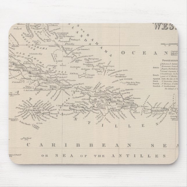 West Indies 11 Mouse Mat (Front)