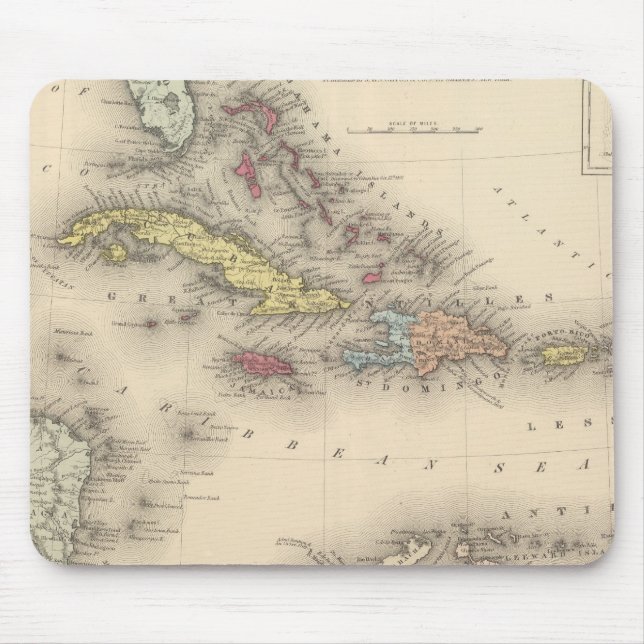 West Indies 12 Mouse Mat (Front)