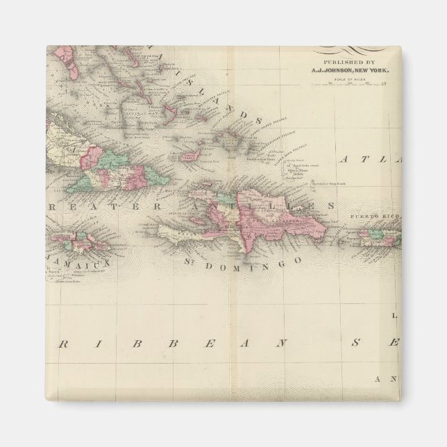 West Indies 3 Magnet (Front)