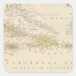 West Indies 4 Square Sticker