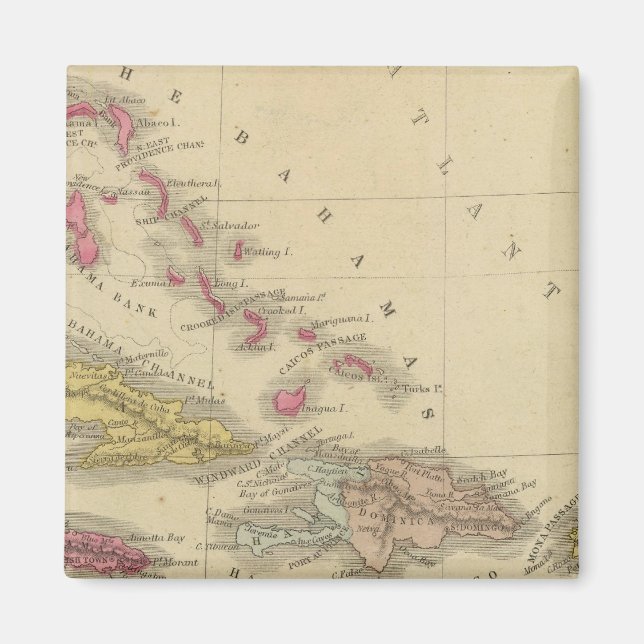 West Indies 5 Magnet (Front)