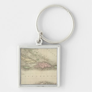 West Indies 8 Key Ring