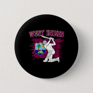 West Indies Cricket Fan West Indies Supporter Cric 6 Cm Round Badge