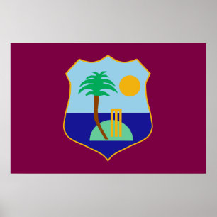 West Indies cricket flag  Poster