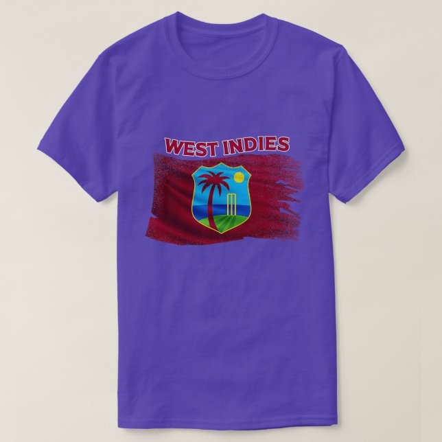West Indies Cricket Supporter Cricketer Fan  T-Shirt (Design Front)