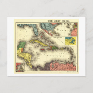 West IndiesPanoramic MapWest Indies Postcard