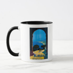 West Italian Riviera Travel Poster Mug