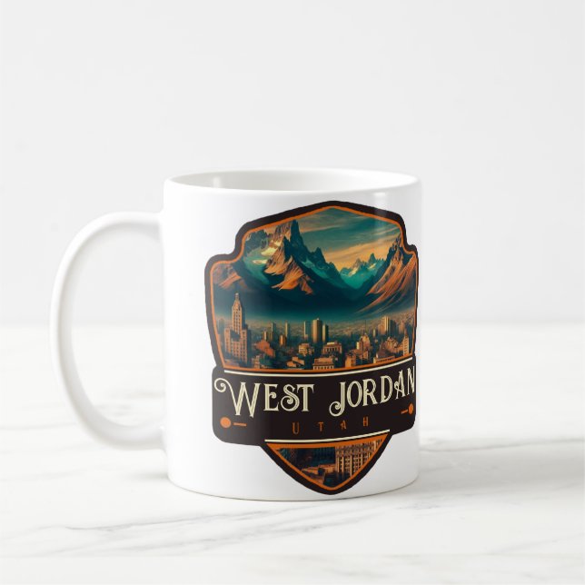West Jordan, Utah | Vintage Coffee Mug (Left)